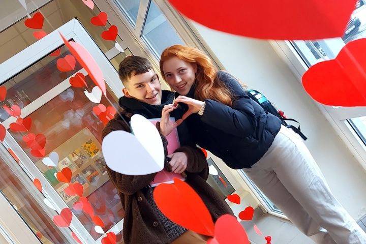 Valentīndienas svētku akcija “Mīlas pasts” Daugavpils Tehnoloģiju un tūrisma tehnikumā