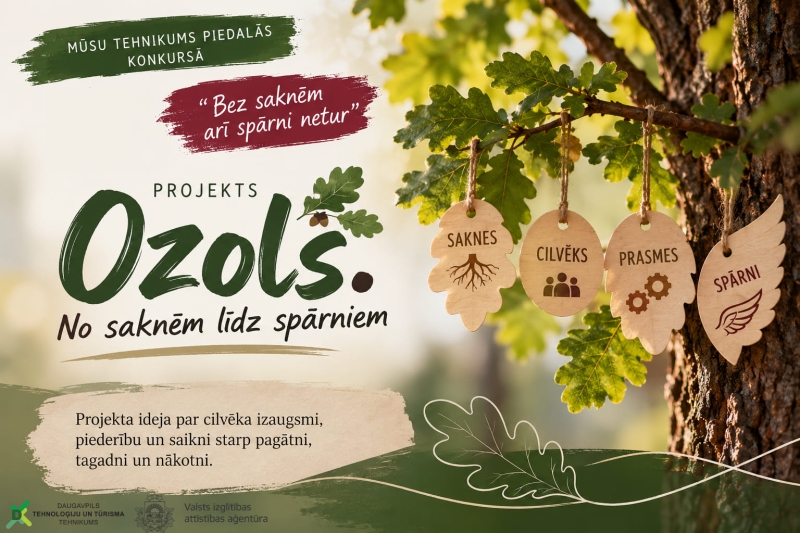 Projekta "Ozols" banneris