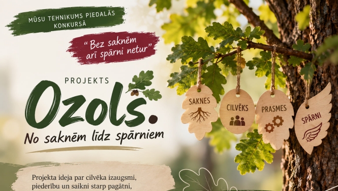 Projekta "Ozols" banneris