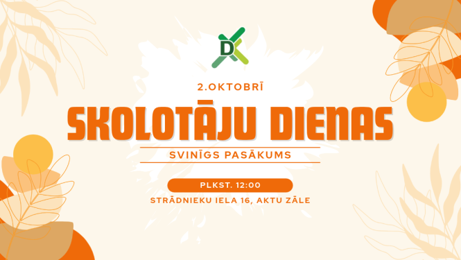 Afiša par skolotāju dienas