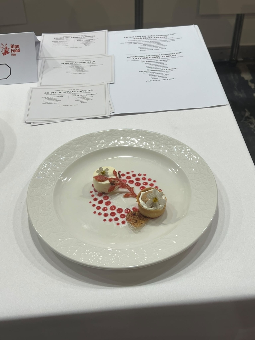 Profesionāli pagatavota un noformēta ēdiena prezentācija izstādē "Riga Food 2026"