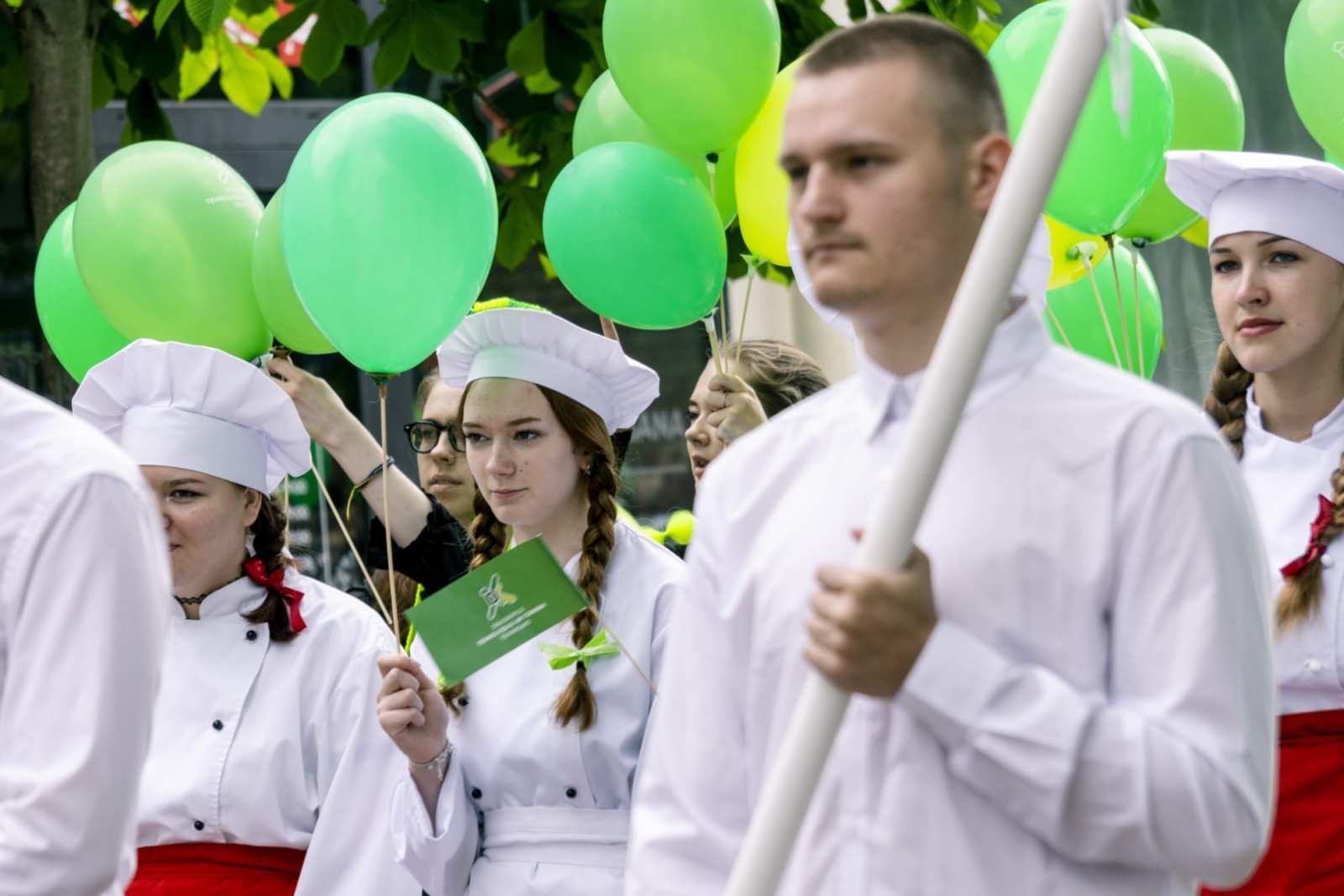Tehnikuma izglītojamie piedalās Daugavpils pilsētas svētku gājienā