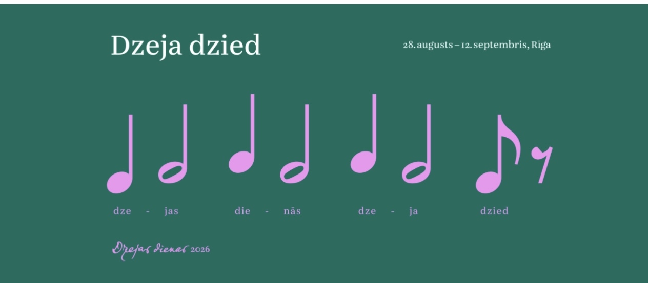 Dzejas dienu 2026 simbols "Dzeja dzied"