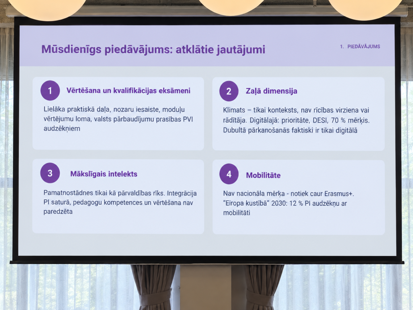 Prezentācijas slaids: Mūsdienīgs piedāvājums: atklātie jautājumi