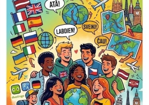 Plakāts "Mācies Vācu valodu"